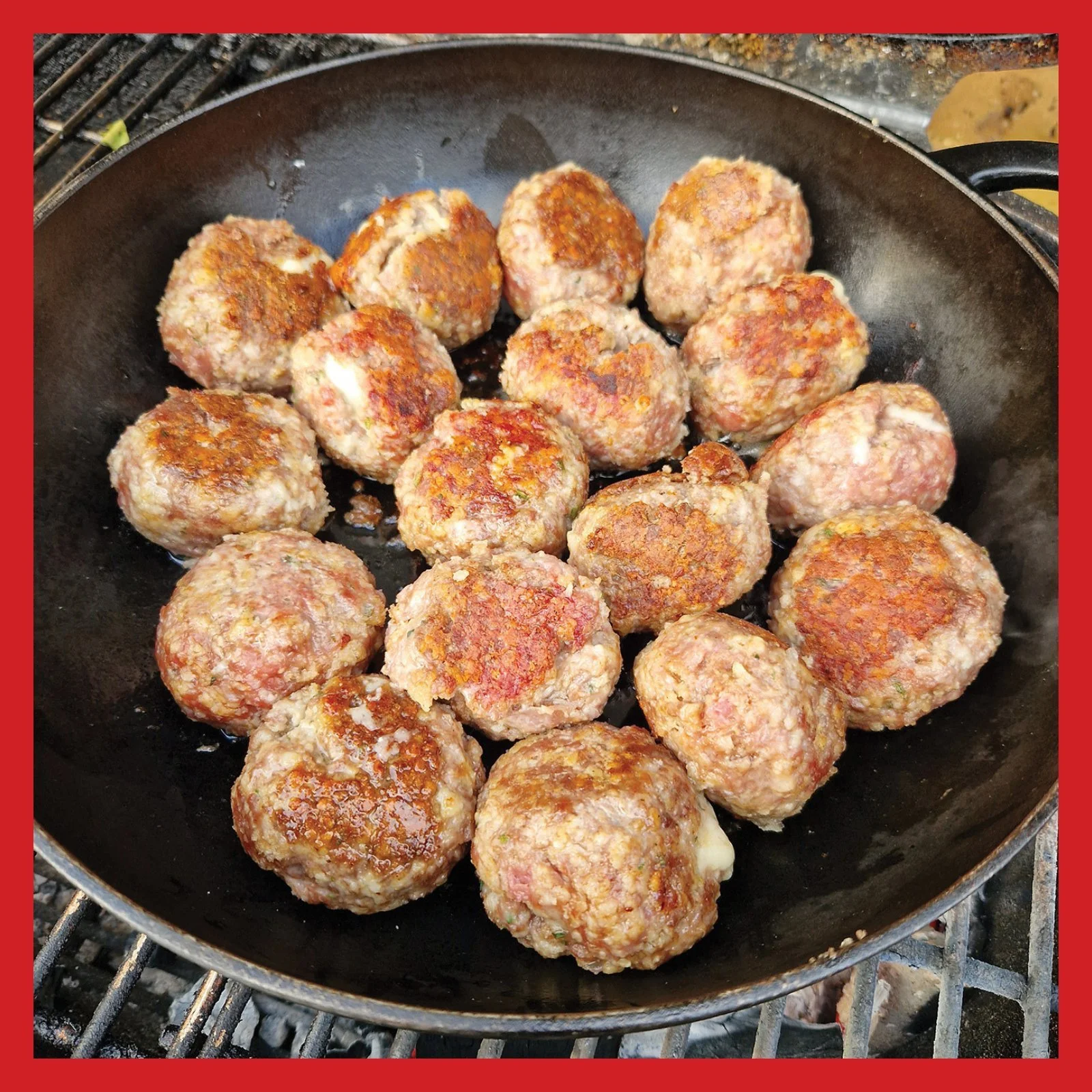 BBQ Recipe Cheesy Lamb Meatballs in tomato sauce — BBQ Magazine